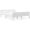 vidaXL Bedframe massief grenenhout wit 160x200 cm