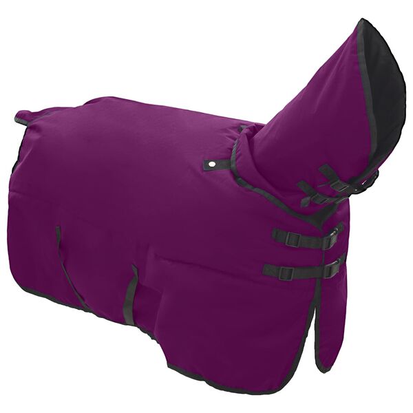 vidaXL Paardendeken Donkergroen en Zwart 125 cm Polyester