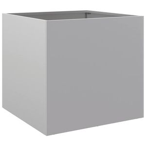 vidaXL Plantenbak 49x47x46 cm gegalvaniseerd staal zilverkleurig