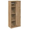 vidaXL Badkamerkast met rolhouder 39x22x90 cm artisanaal eikenkleur