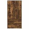 vidaXL Badkamer Kast Gerookt eiken 79,5 x 49 x 156 cm Bewerkt hout