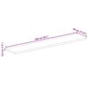 vidaXL Tafelblad rechthoekig 160x30x3,8 cm massief gerecycled hout