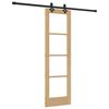 vidaXL Schuifdeur ORKDAL Natuurlijk en Zwart 61 x 198,5 cm