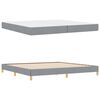 vidaXL Boxspringbed met matras Lichtgrijs 200 x 200 cm Stof