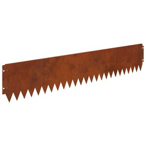 vidaXL Gazonrand met omgebogen bovenrand 20 st 103x20cm Staal