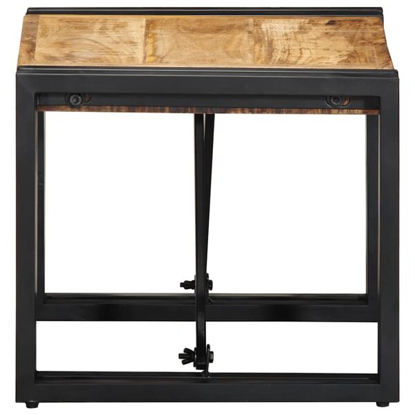 vidaXL Salontafel 40x40x35 cm massief ruw mangohout