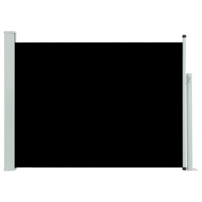 vidaXL Tuinscherm uittrekbaar 120x500 cm zwart