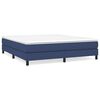vidaXL Boxspring met matras stof blauw 180x200 cm