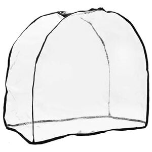 vidaXL Huisdier buggyhoes met opslag Transparant 66 x 35 x 59 cm PVC