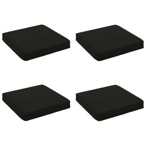 vidaXL 4-Piece Zitkussens VUGHT 4 pcs 100% Polyester Zwart