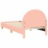 vidaXL Bedframe voor kinderen met hoofdbord Roze 80 x 160 cm