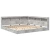 vidaXL Boekenkast Bed met plank Betongrijs 180 x 200 cm Bewerkt hout