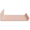 vidaXL Drijvende plank Wandgemonteerd 3 pcs Roze 40 x 9 x 2,5 cm Staal
