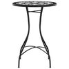 vidaXL Bistrotafel mozaïek Ø50x70 cm keramiek zwart en wit