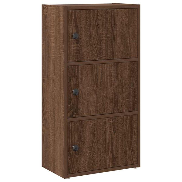 vidaXL Boekenkast 40x24x77 cm bewerkt hout bruin eikenkleurig