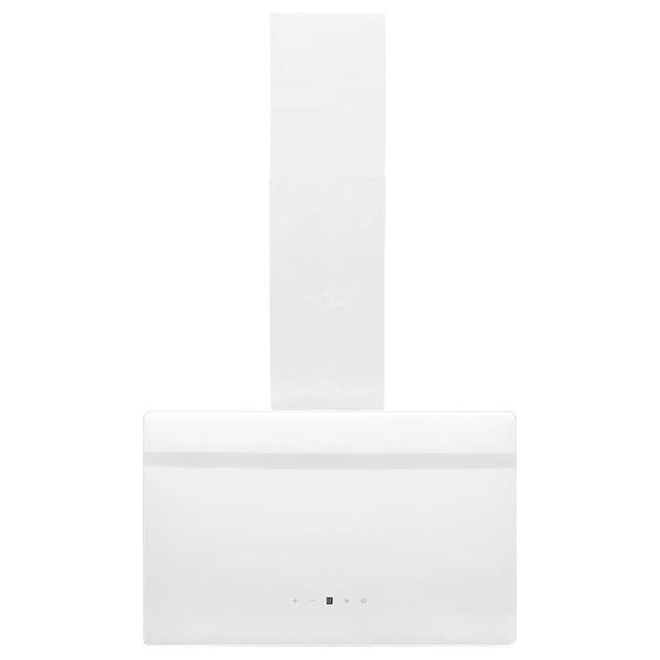 vidaXL Wandafzuigkap 60 cm staal en gehard glas wit