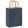 vidaXL Papieren zakken 50 st met hengsels 18x8x22 cm blauw