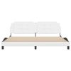 vidaXL Bedframe zonder matras "Zadar" kunstleer wit 200x200 cm