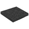 vidaXL Rubber granulaat patio pad Zwart 9 x 9 x 0,8 cm Rubber