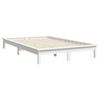 vidaXL Bedframe massief grenenhout wit 180x200 cm