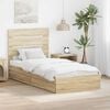 vidaXL Opslag bed met lade Sonoma Eiken 100 x 200 cm Bewerkt hout