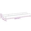 vidaXL Wandschappen 4 st 40x9x3 cm zwart