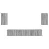 vidaXL Tv-meubelset Wandgemonteerd 5 pcs Grijs Sonoma Bewerkt hout