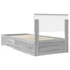 vidaXL Bedframe met hoofdeinde Grijs Sonoma 90 x 200 cm Bewerkt hout