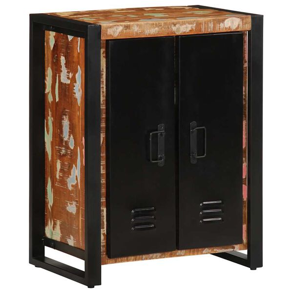 vidaXL Dressoir 55x35x70 cm massief gerecycled hout meerkleurig