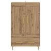vidaXL Highboard Artisan Eiken 69,5 x 31 x 115 cm Bewerkt hout