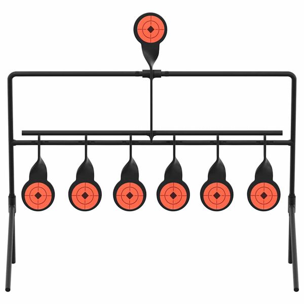 vidaXL Terugstellend Doel Zwart 38 x 20,5 x 33 cm Staal