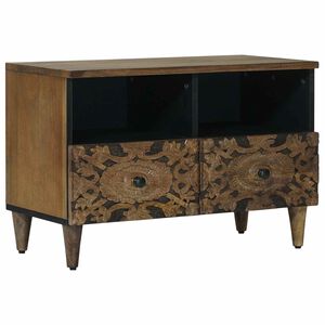 vidaXL TV-kast Bruin 70 x 33,5 x 46 cm Massief Mango Hout