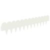 vidaXL Gazonrand 20 pcs 103 x 20 cm Staal Wit