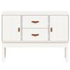 vidaXL Dressoir 110x40x78 cm massief grenenhout wit