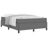 vidaXL Bedframe met matras Lichtgrijs 140 x 190 cm Stof