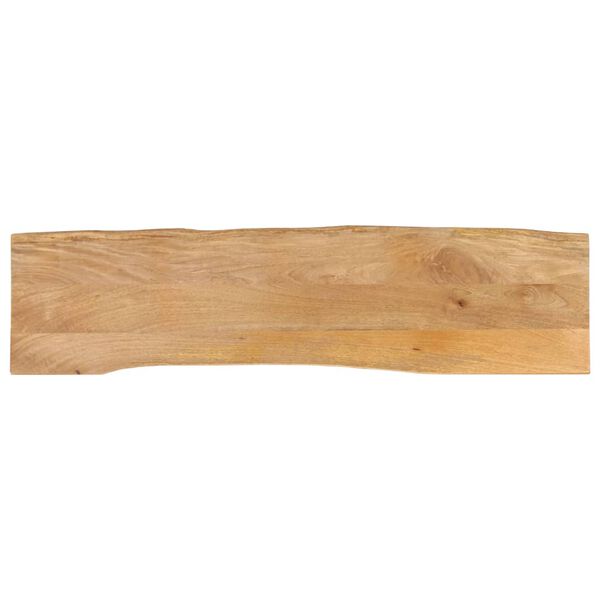 vidaXL Tafelblad met natuurlijke rand 160x40x2,5 cm massief mangohout