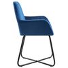 vidaXL Eetkamerstoelen 2 st fluweel blauw