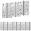 vidaXL Scharnier 12 st 100 x 70 x 8 mm zilver Staal