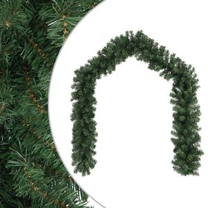 vidaXL Kerstkrans Groen 270 cm PVC