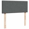vidaXL Boxspring met matras stof donkergrijs 120x200 cm
