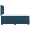 vidaXL Boxspring met matras fluweel blauw 120x200 cm