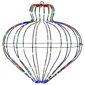 vidaXL Kerst Finial Licht 192 LED's Meerkleurig Dia. 40 x 40 cm