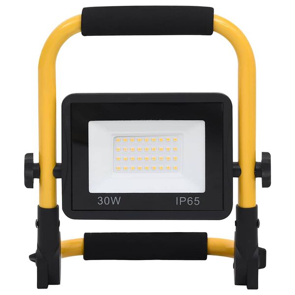 vidaXL Spotlight met handvat LED 30 W warmwit