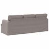 vidaXL Bank Taupe 201 x 80 x 85 cm Stof