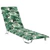 vidaXL Ligstoel Kussen GEMERT 100% Polyester Bladpatroon