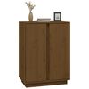 vidaXL Dressoir 60x35x80 cm massief grenenhout honingbruin
