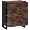 vidaXL Dressoir met lade Bruin 60 x 33.5 x 75 cm Massief mangohout