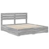 vidaXL Bedframe met lade met hoofdeinde met opslag Bewerkt hout