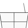vidaXL Inloopdouchewand 140x195 cm ESG-glas transparant en zwart