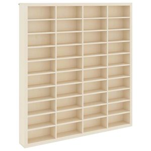 vidaXL Muurdisplaykast Muurmontage Beige 40 x 4,5 x 43 cm Bewerkt hout